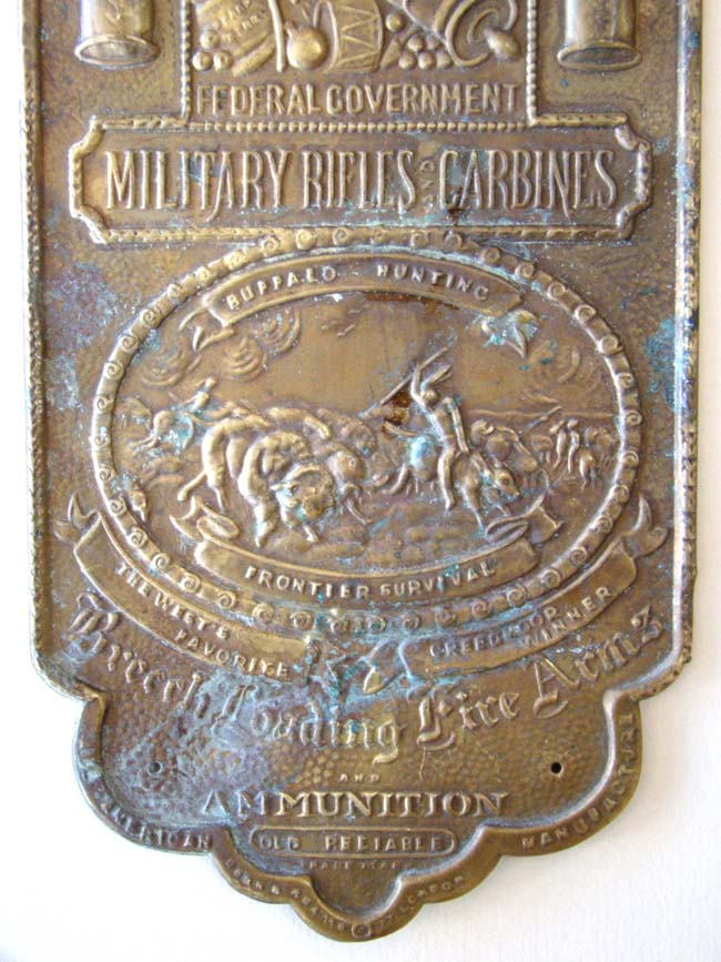 A Sharps Rifle Company brass advertising plaque circa 1875 — image 3